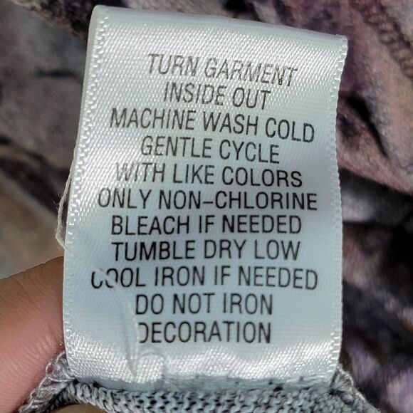 World Unity Multicolor Asymmetric Sweatshirt Pull-Over Lace Cowl Neck Size 0X - Picture 4 of 7